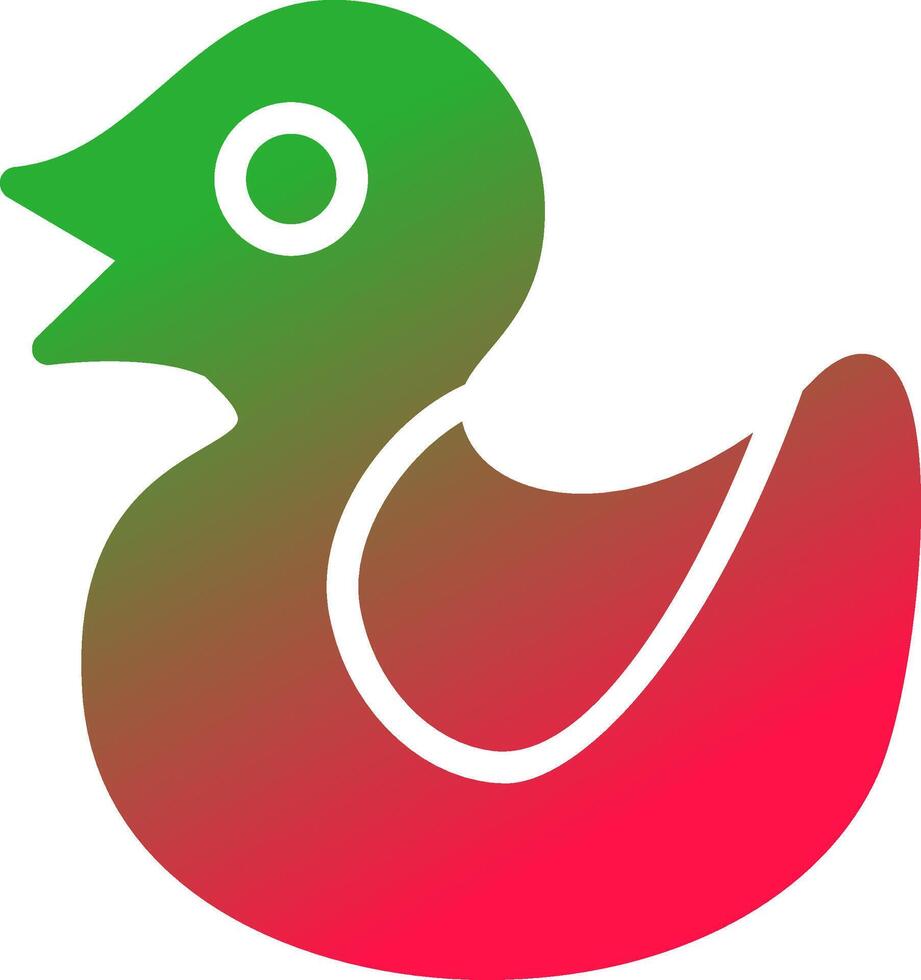 Rubber Duck Creative Icon Design vector