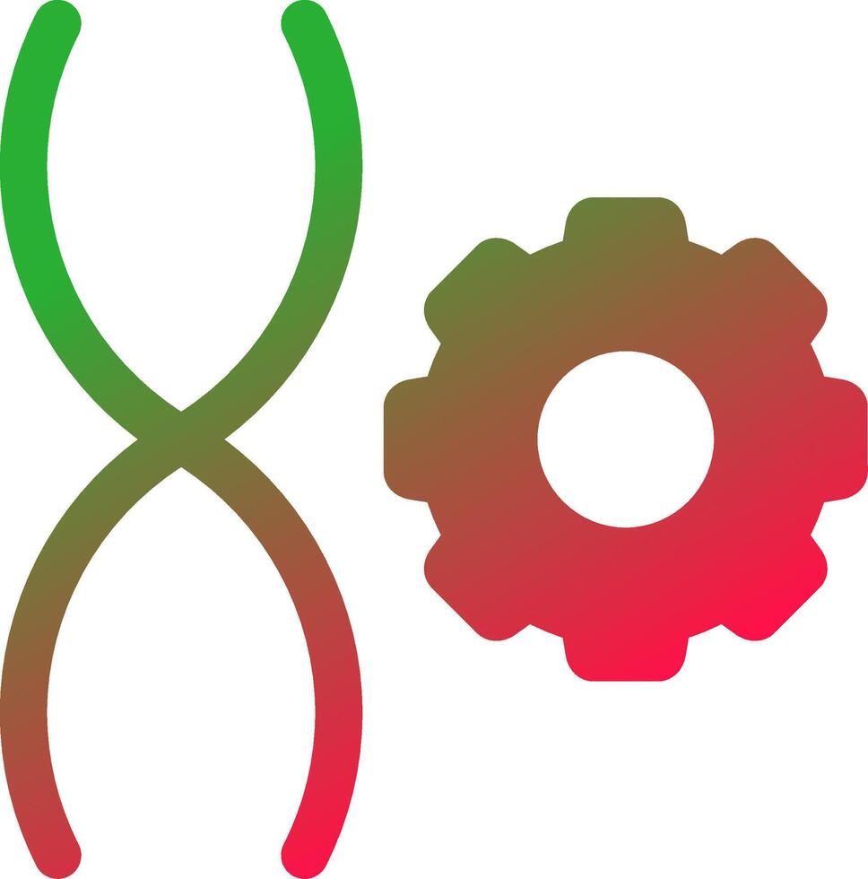 Genetic Engineering Creative Icon Design vector