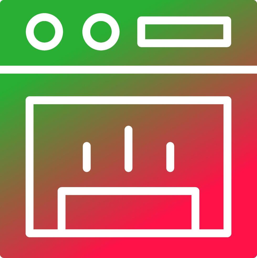 Stove Creative Icon Design vector