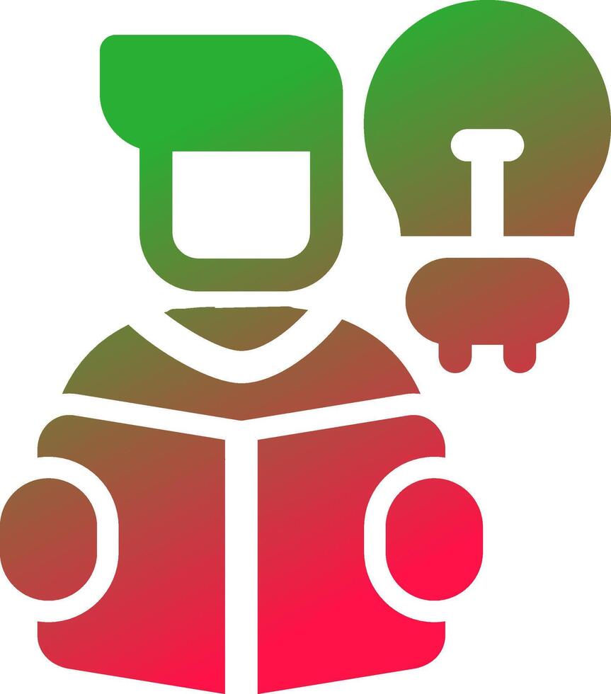 Self Learning Creative Icon Design vector