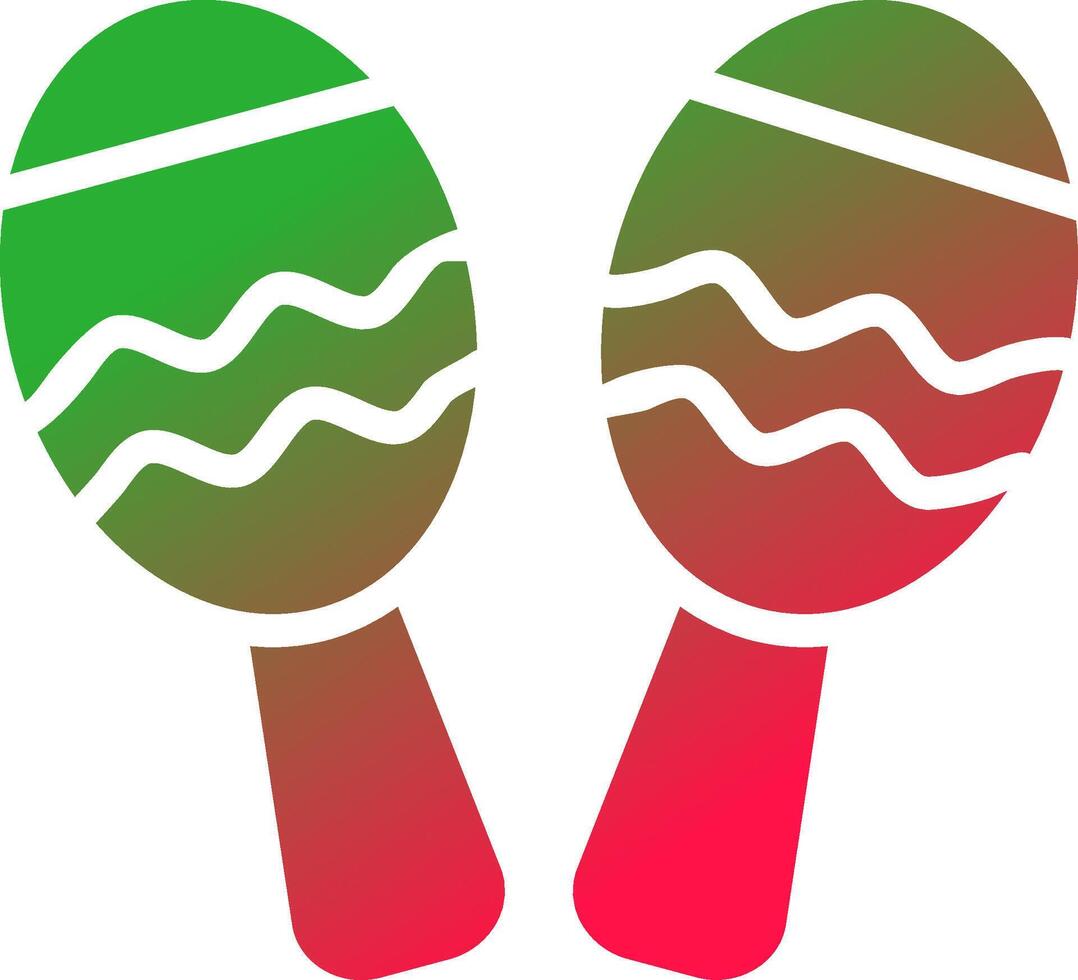 Maracas Creative Icon Design vector