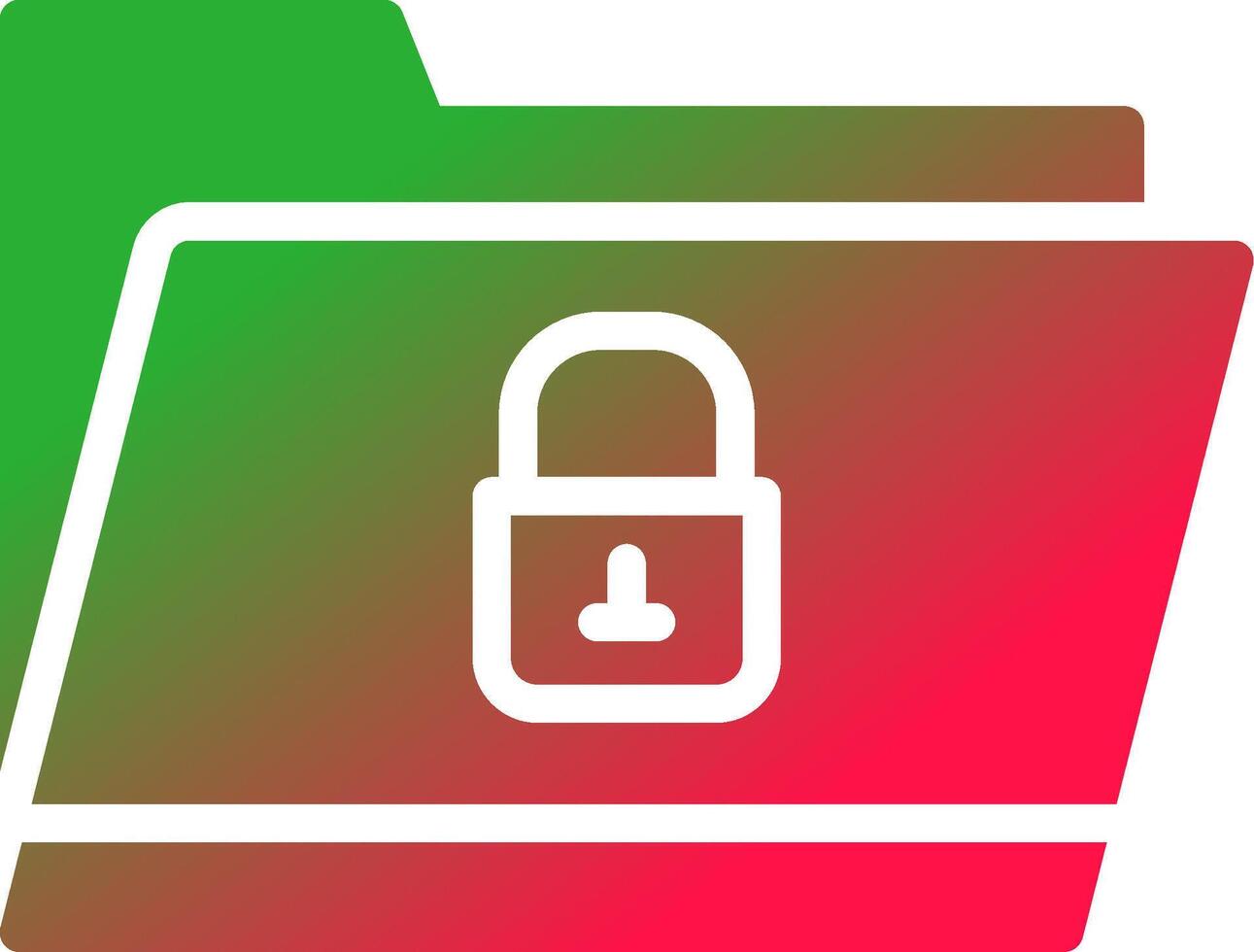 Locked Folder Creative Icon Design vector