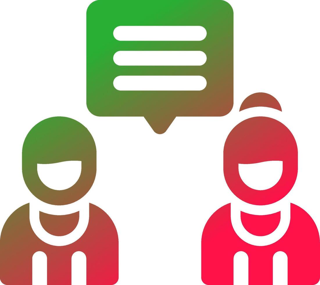 Discuss Creative Icon Design vector