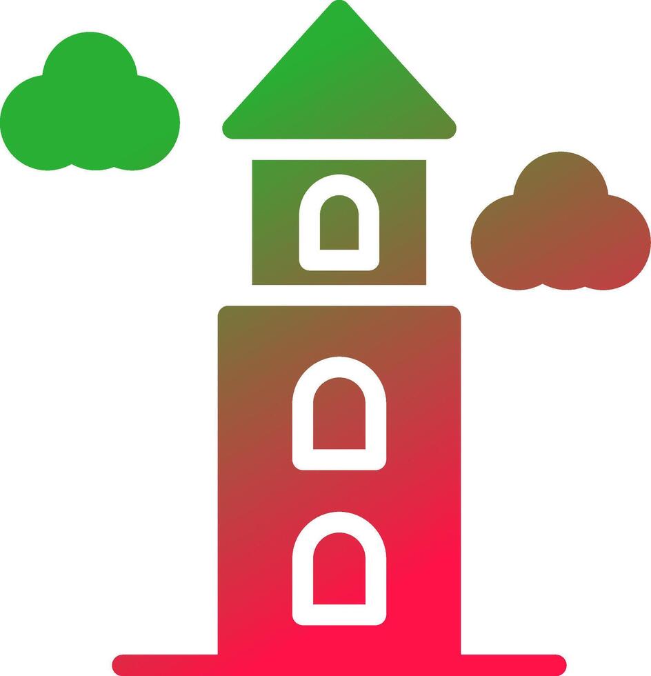 diseño de icono creativo de torre vector