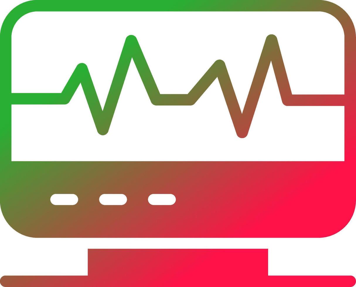 electrocardiograma creativo icono diseño vector