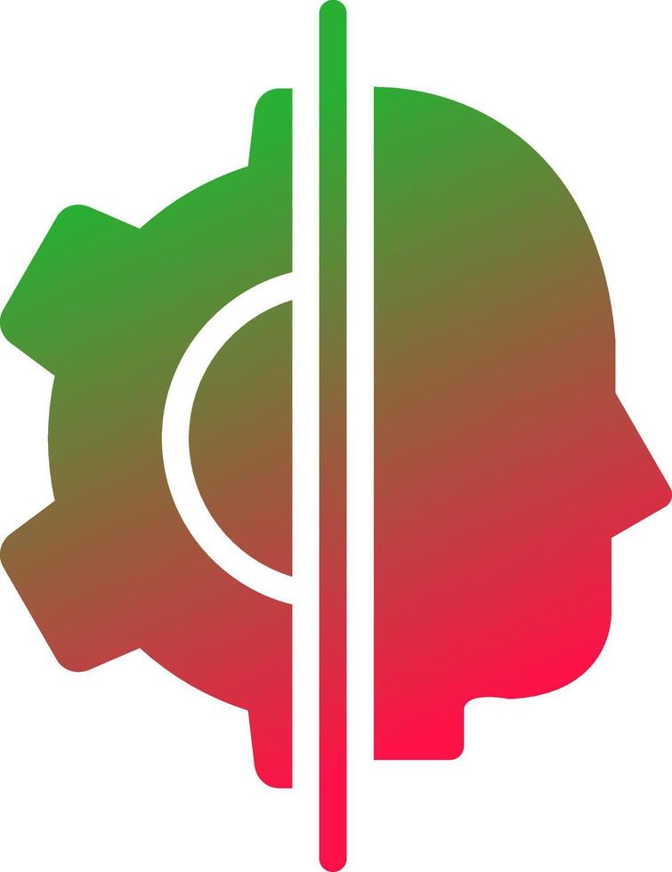 Artificial Intelligence Creative Icon Design vector