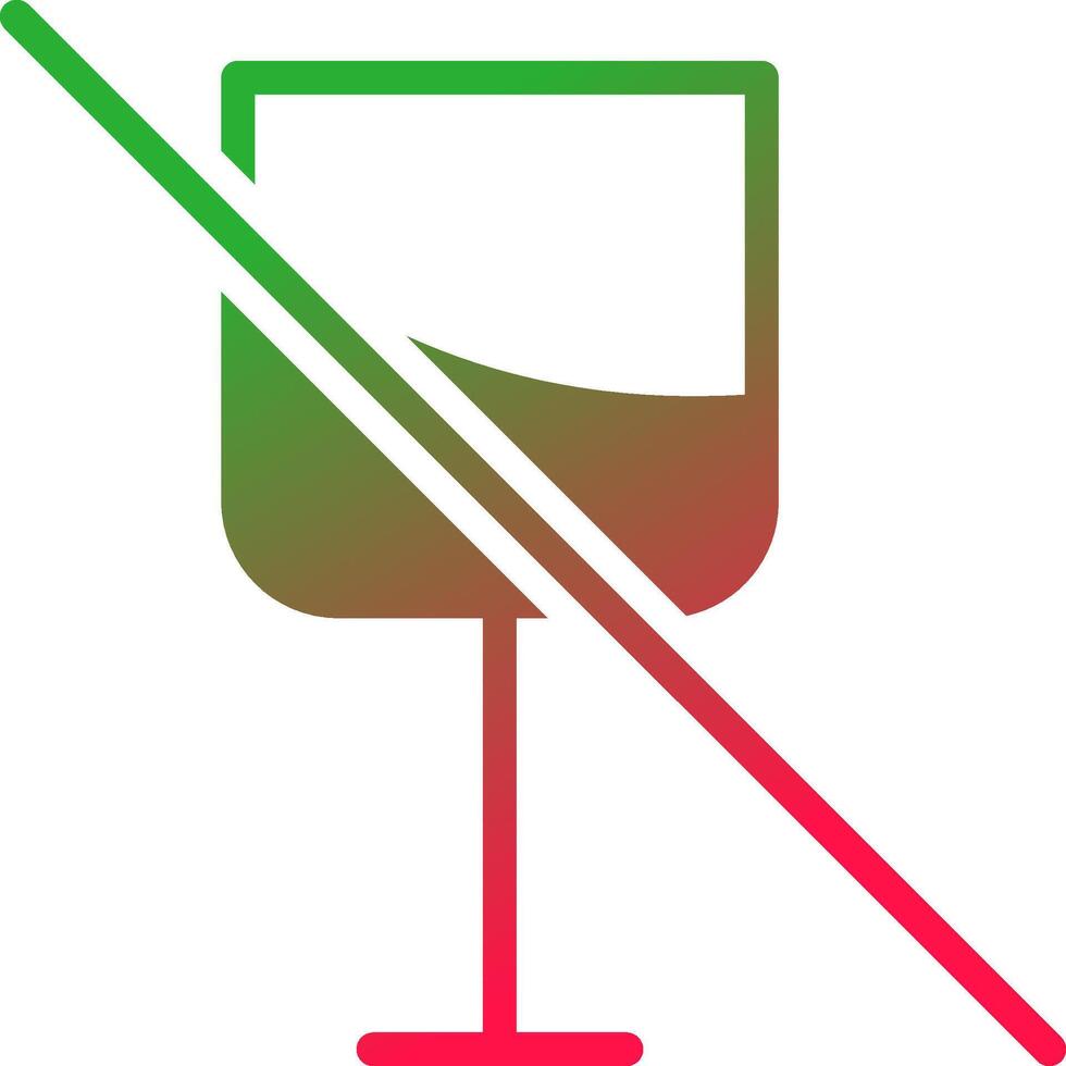 No Wine Creative Icon Design vector