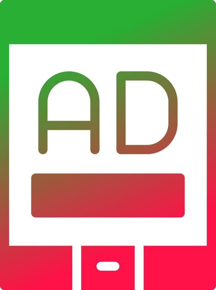 Mobile Advertising Creative Icon Design vector