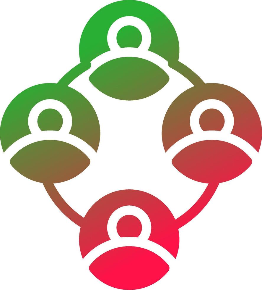 Networking with People Creative Icon Design vector