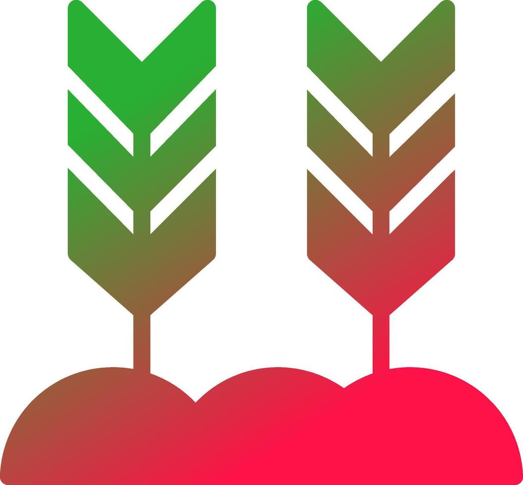Wheat Creative Icon Design vector