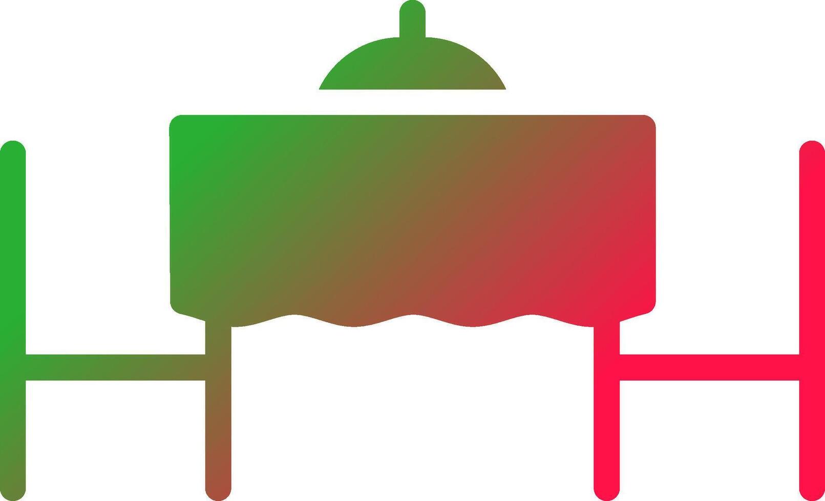 Valentines Table Creative Icon Design vector