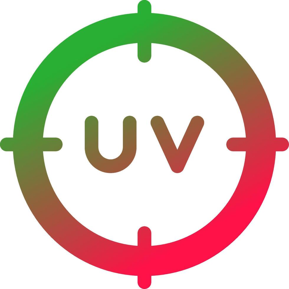 diseño de icono creativo uv vector