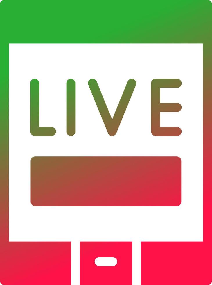 Live Stream Creative Icon Design vector