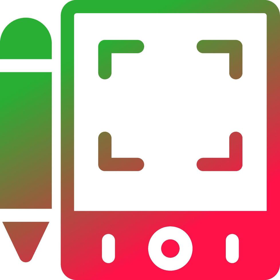 Pen Tablet Creative Icon Design vector