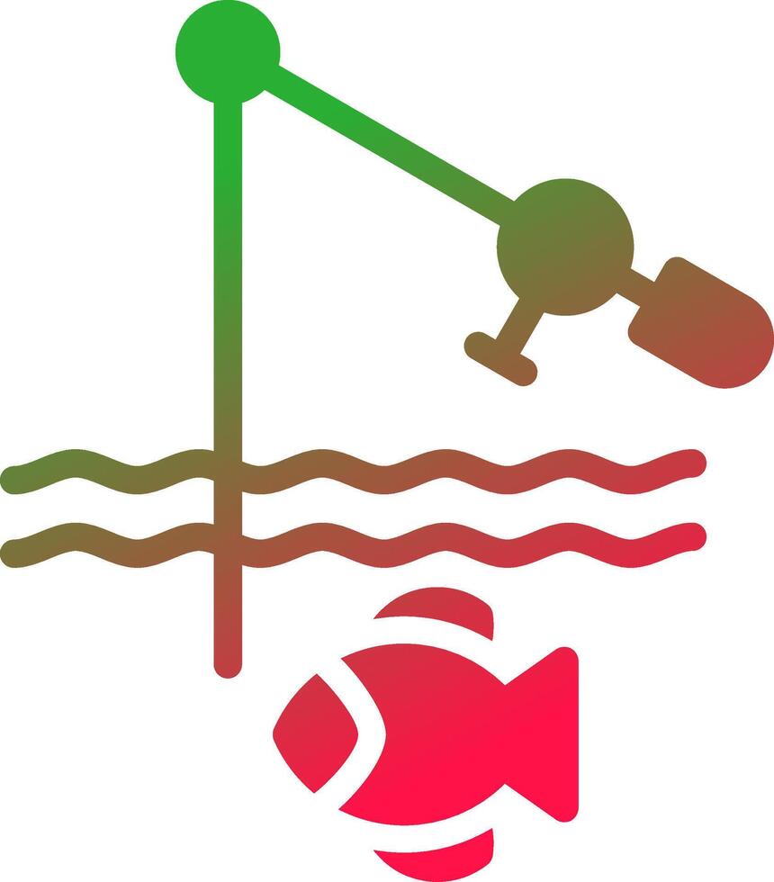 Fishing Holiday Creative Icon Design vector