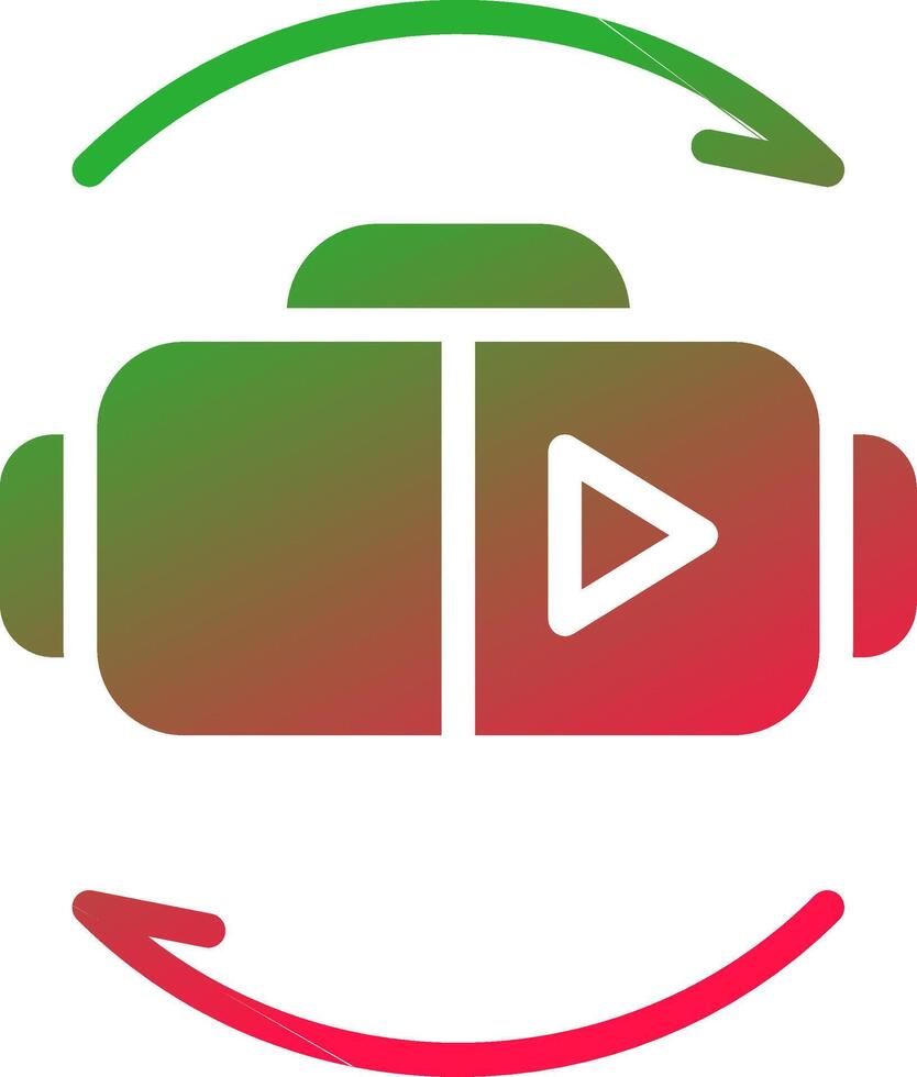 Virtual Reality Creative Icon Design vector