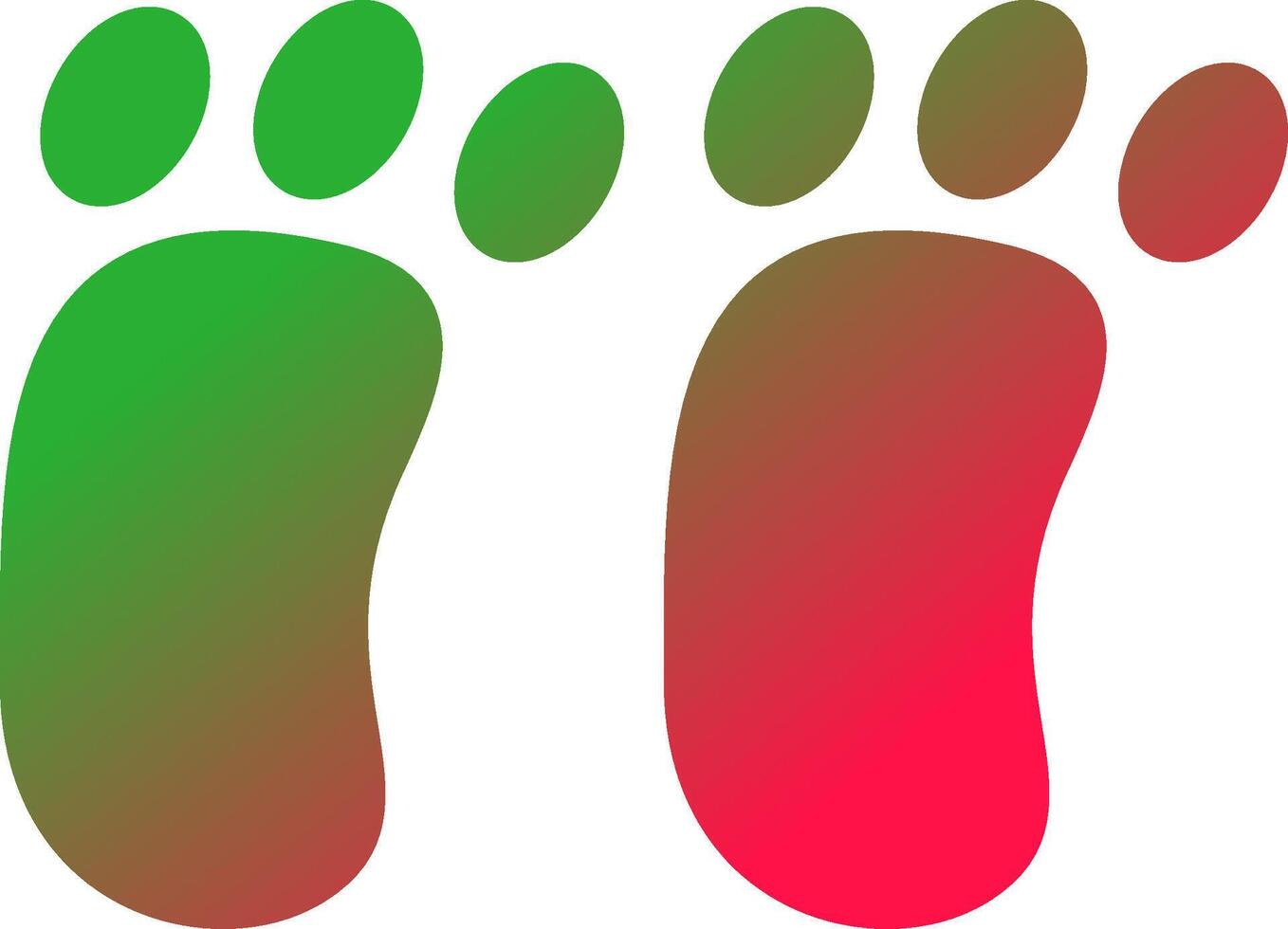 Footprint Creative Icon Design vector