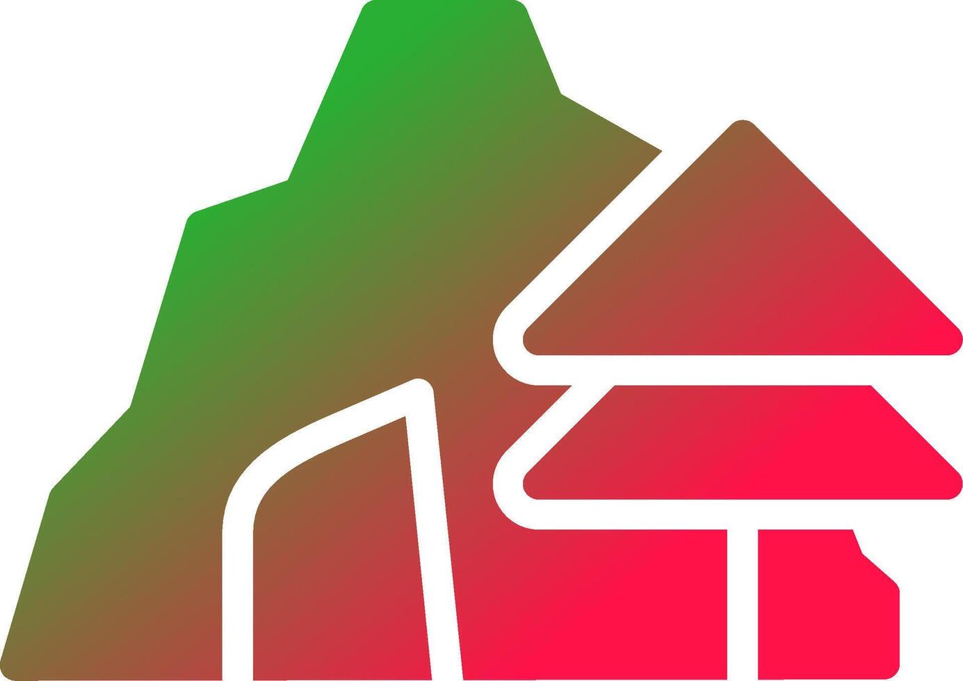 Cave Creative Icon Design vector