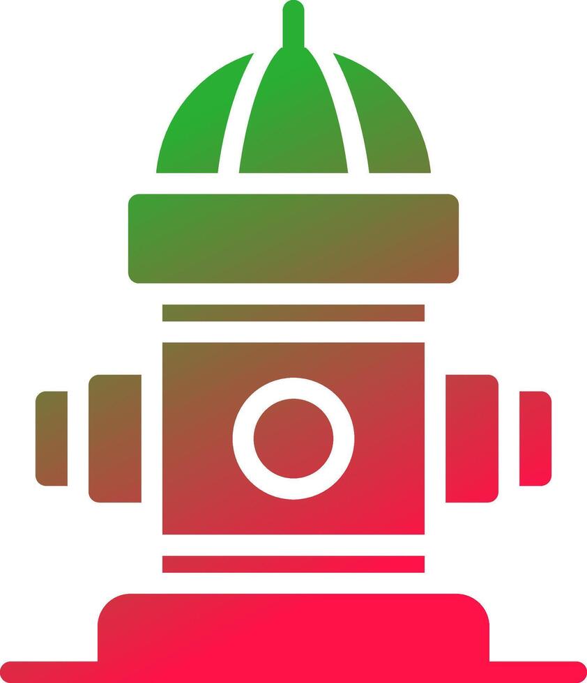 Fire Hydrant Creative Icon Design vector