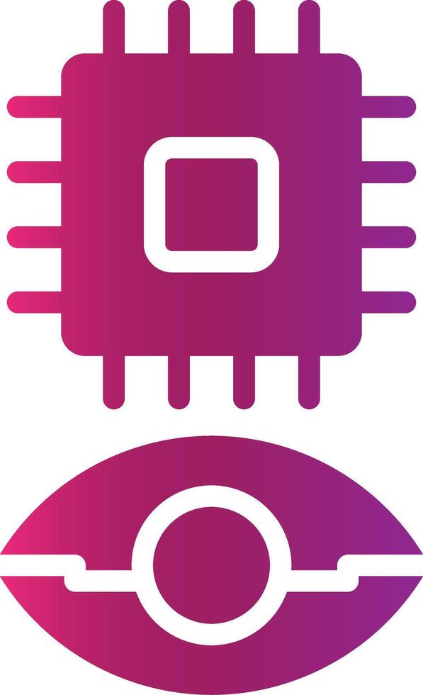 Eye Augmentation Creative Icon Design vector