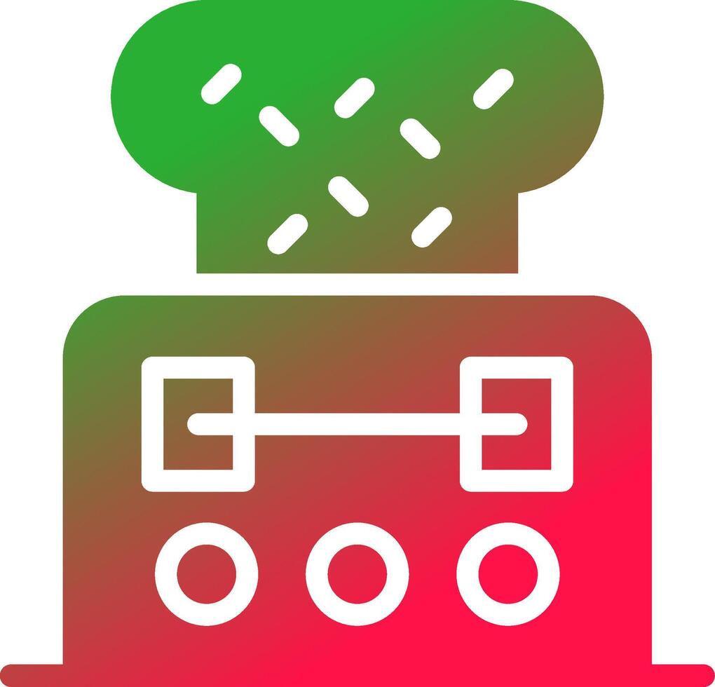 Toaster Creative Icon Design vector