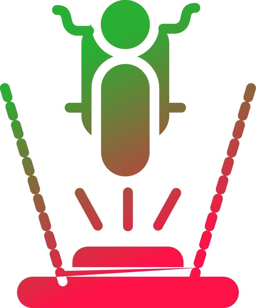 Ar Motorbike Riding Creative Icon Design vector