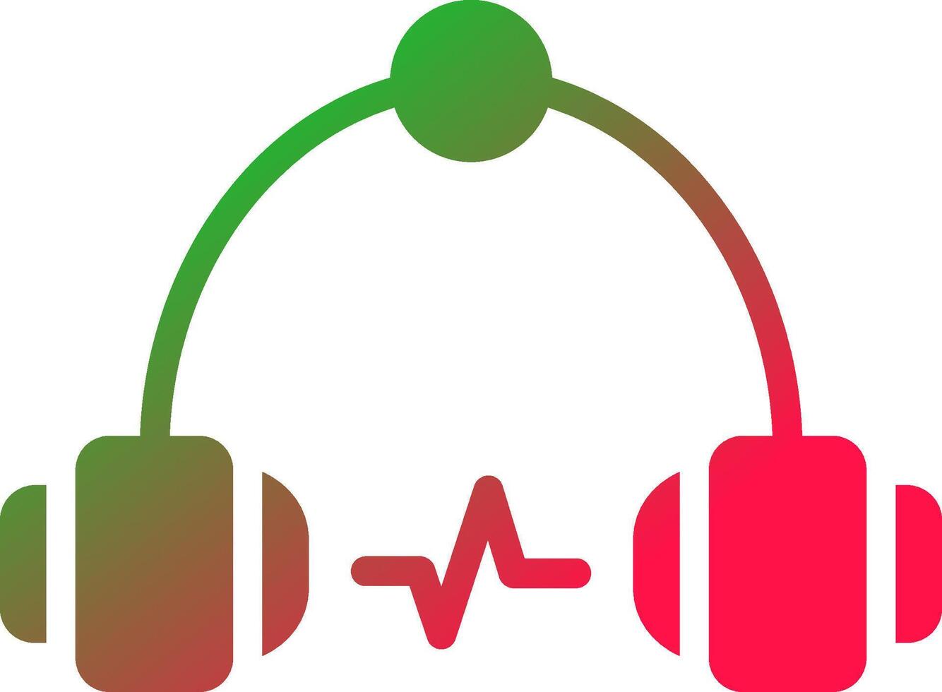 Headphone Creative Icon Design vector