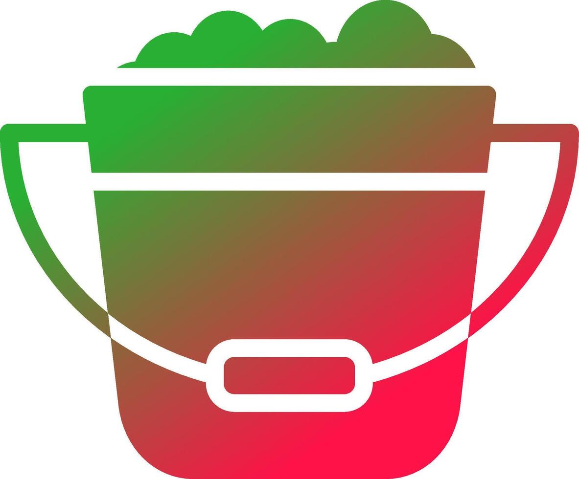 Bucket Creative Icon Design vector