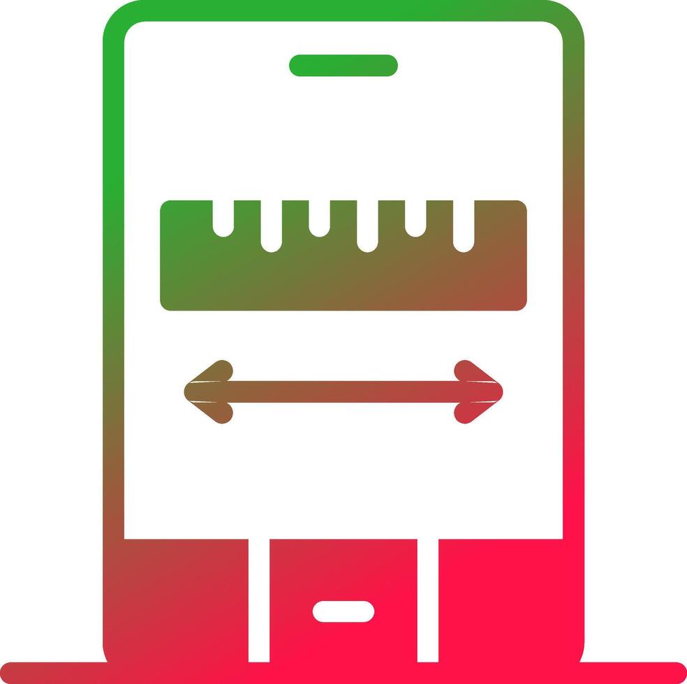 Ar Measuring Creative Icon Design vector
