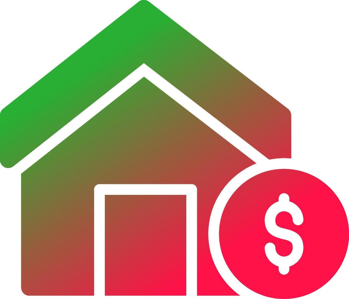 House Sale Creative Icon Design vector