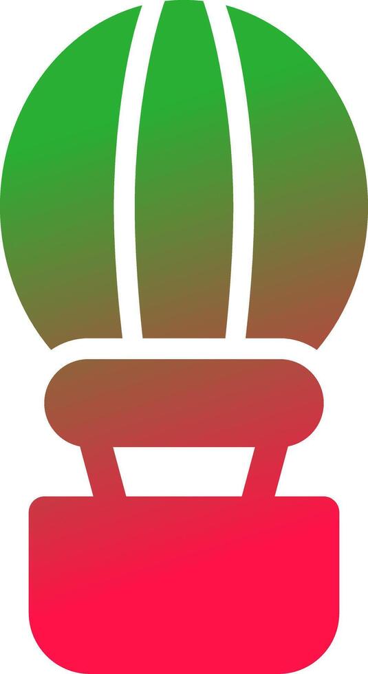 Hot Air Balloon Creative Icon Design vector