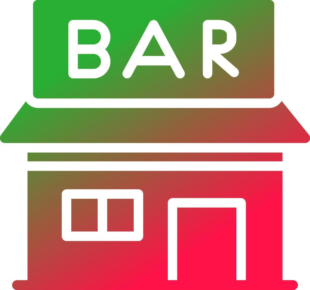 Bar Creative Icon Design vector
