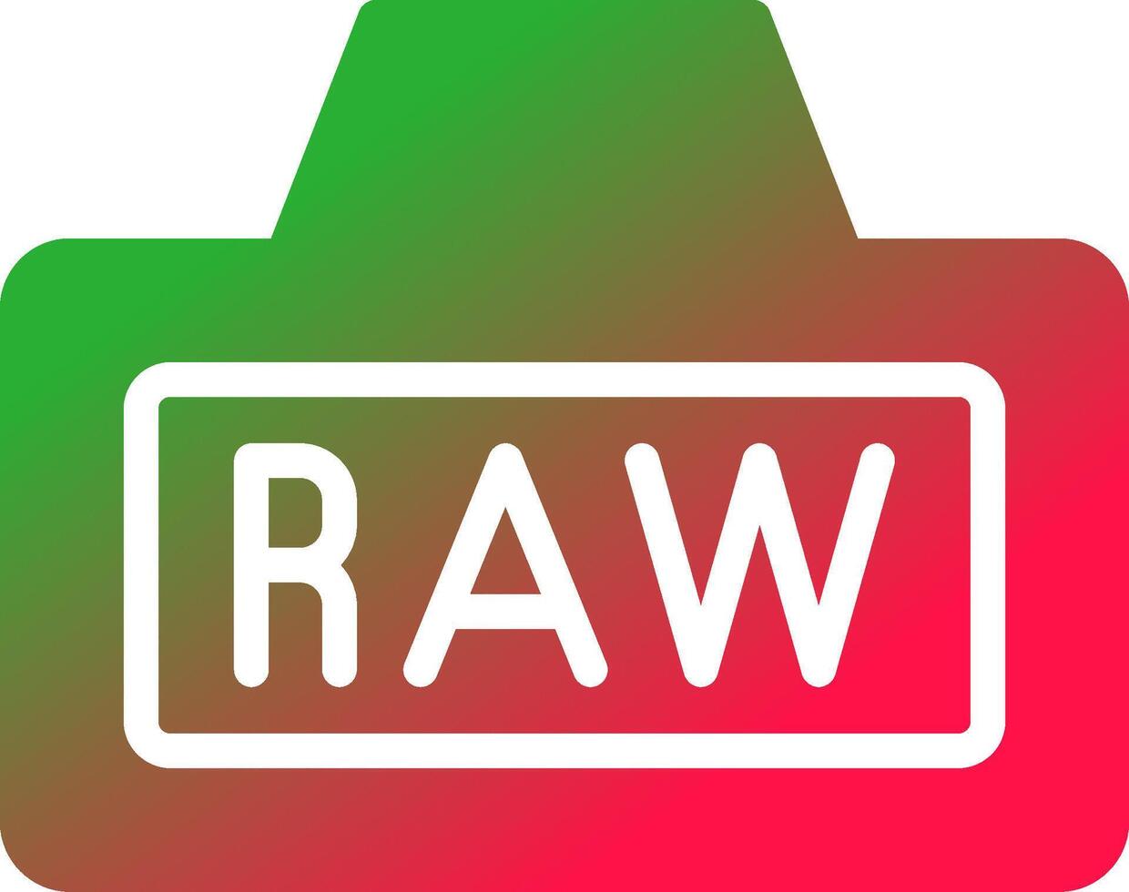 Raw Creative Icon Design vector