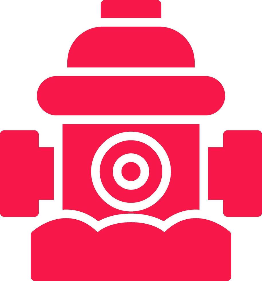 Fire Hydrant Creative Icon Design vector