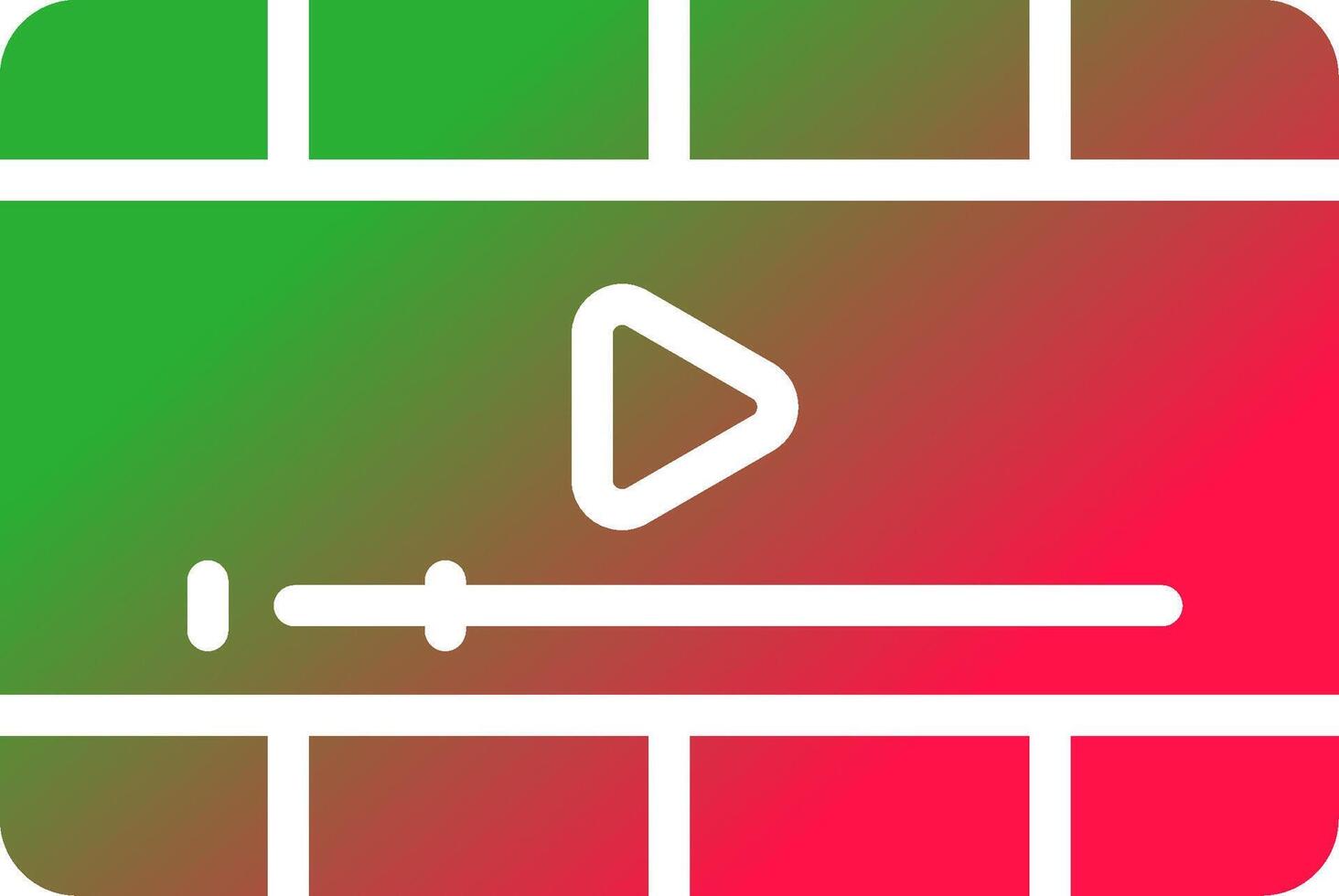 Video Player Creative Icon Design vector