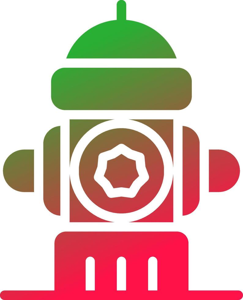 Hydrant Creative Icon Design vector