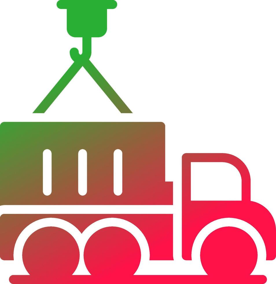 Container Truck Creative Icon Design vector