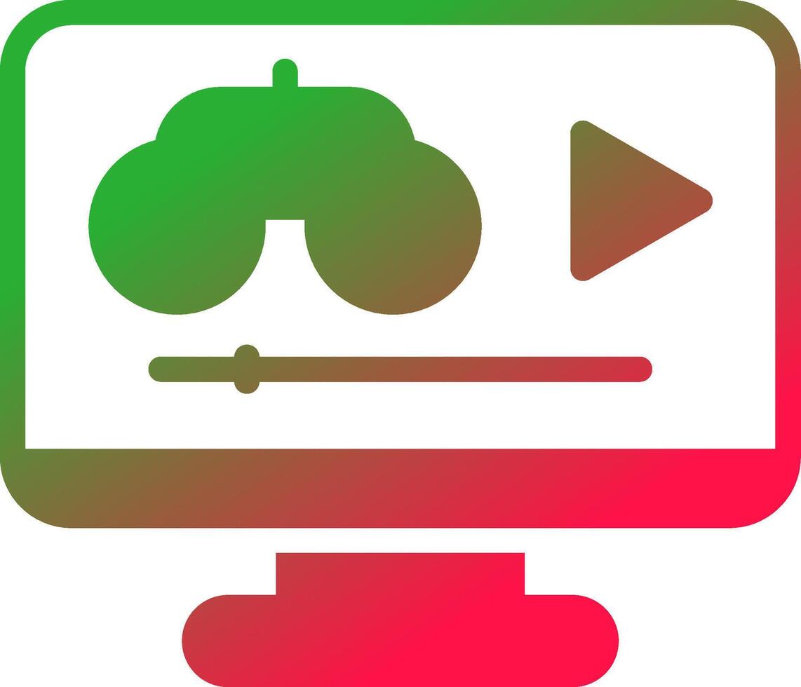 Game Streaming Creative Icon Design vector