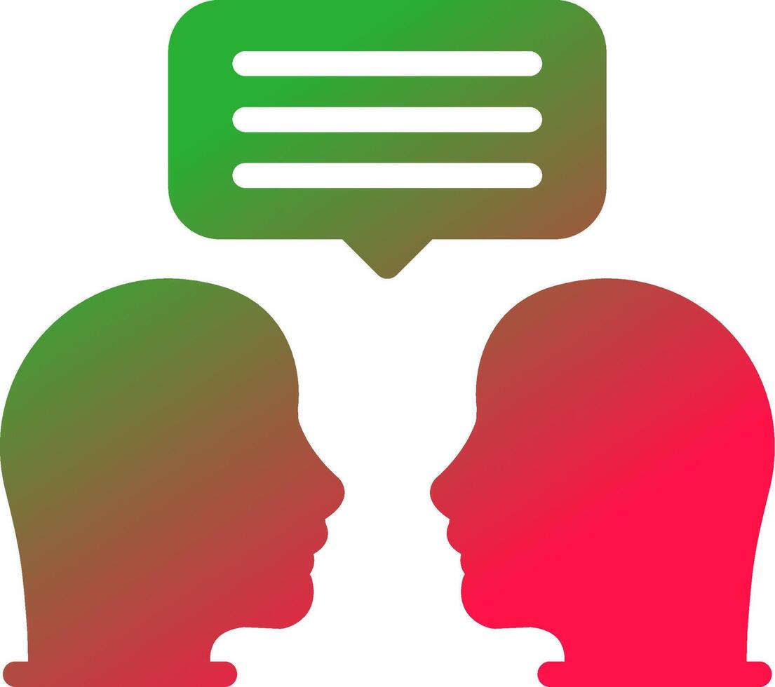 Face To Face Creative Icon Design vector