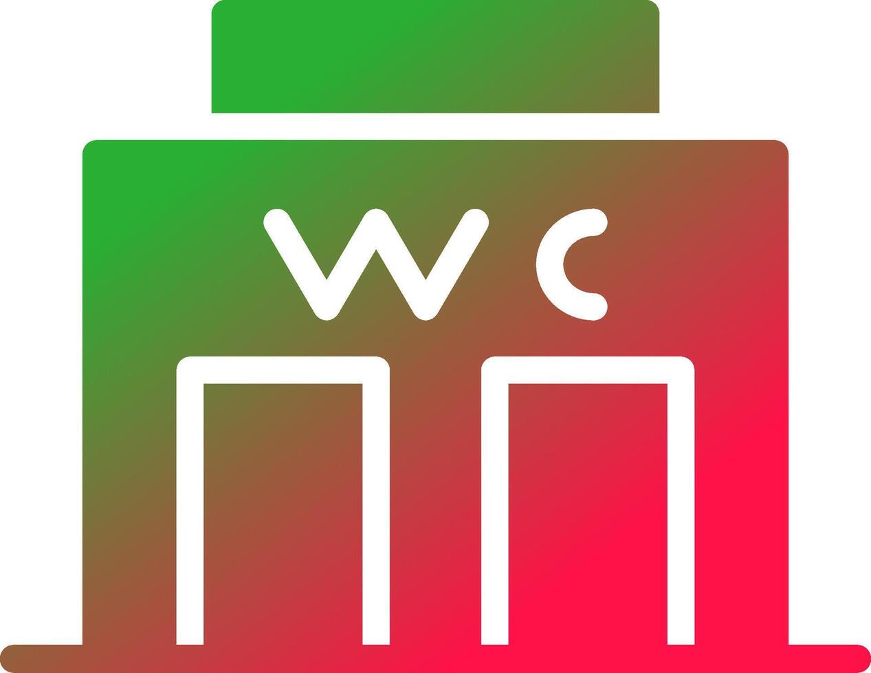 Public Toilet Creative Icon Design vector