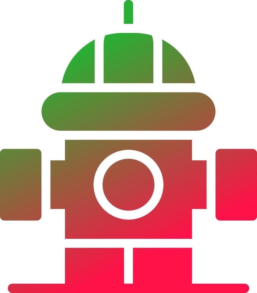 Fire Hydrant Creative Icon Design vector