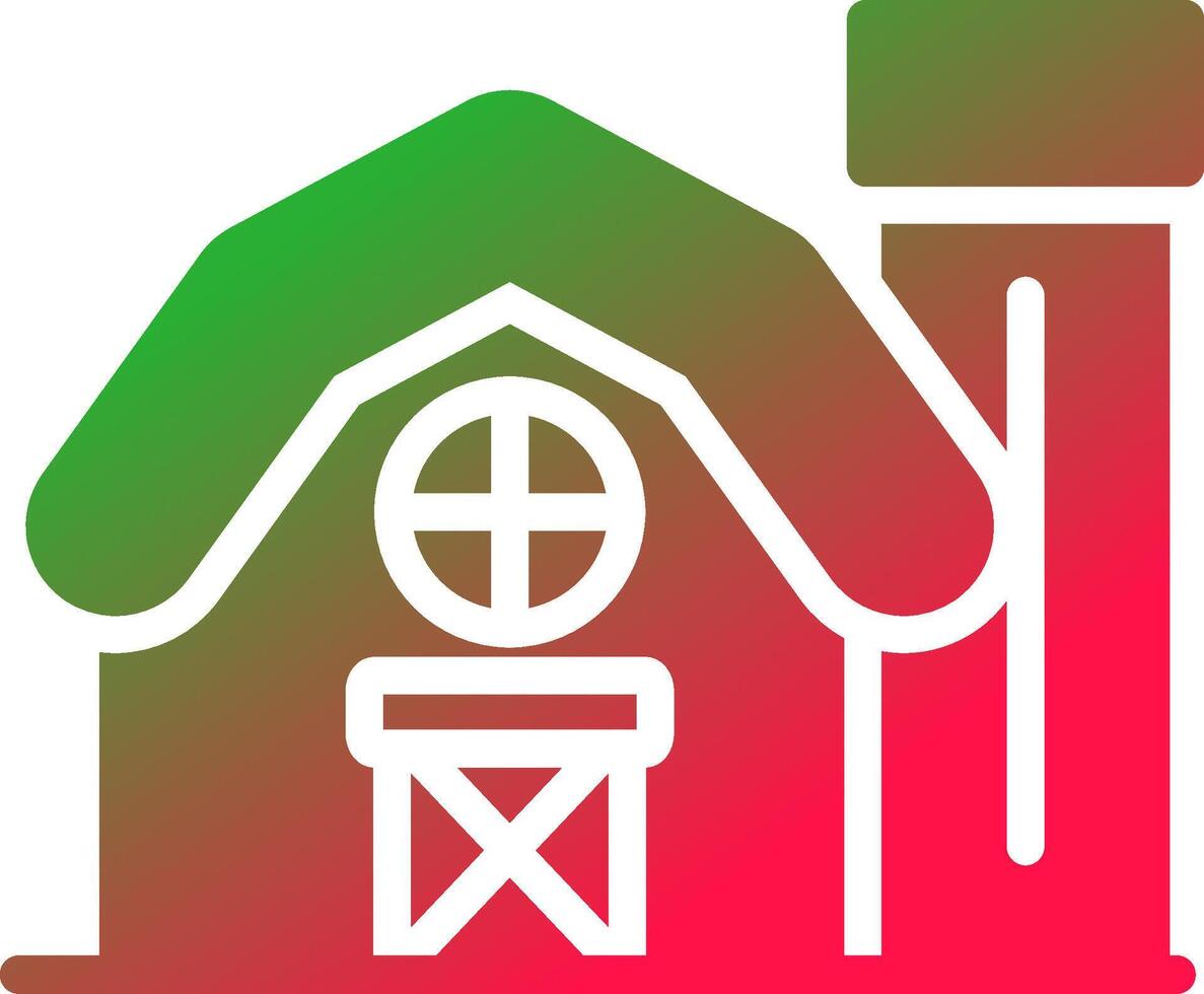 Farm House Creative Icon Design vector