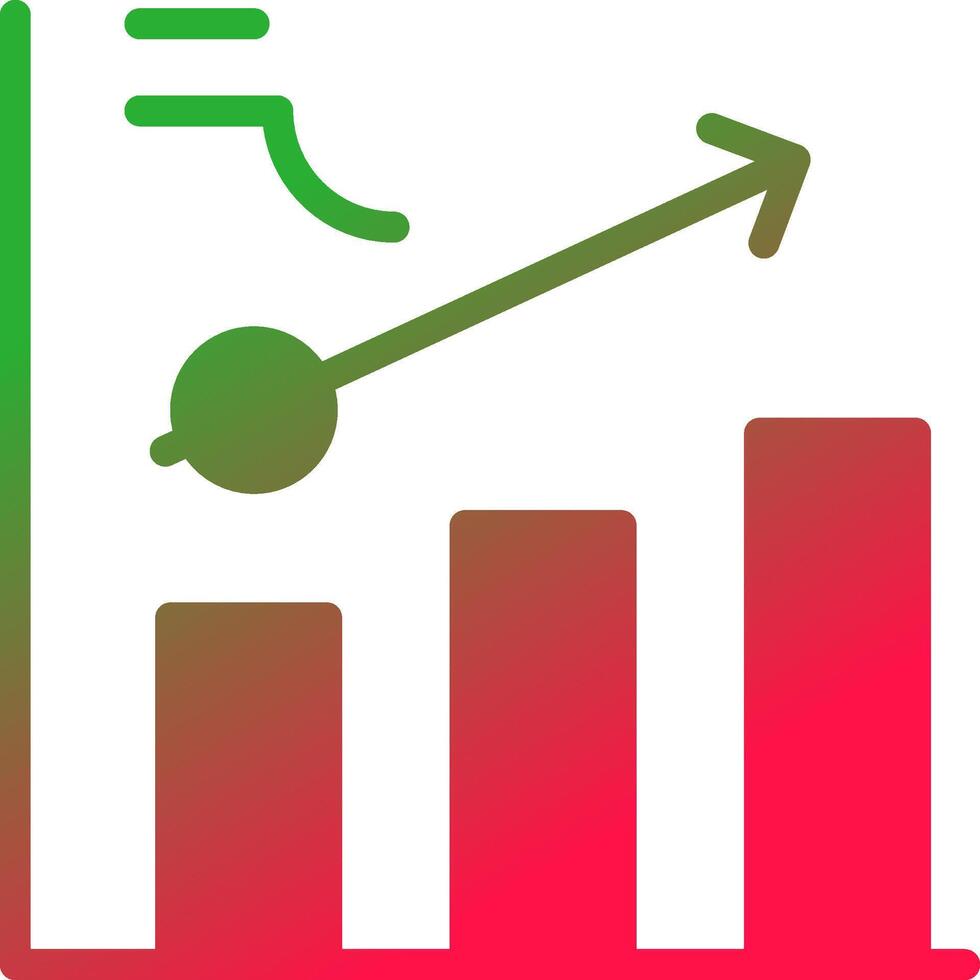 Clustered Bar Creative Icon Design vector