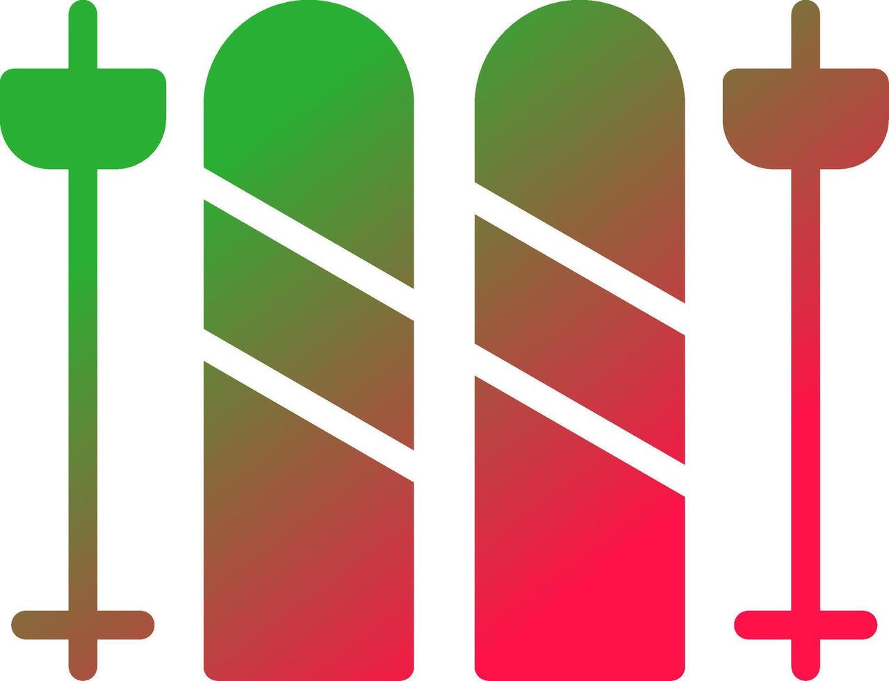 Skis Creative Icon Design vector