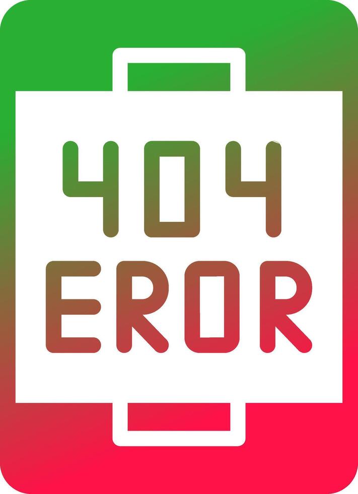 Error Creative Icon Design vector