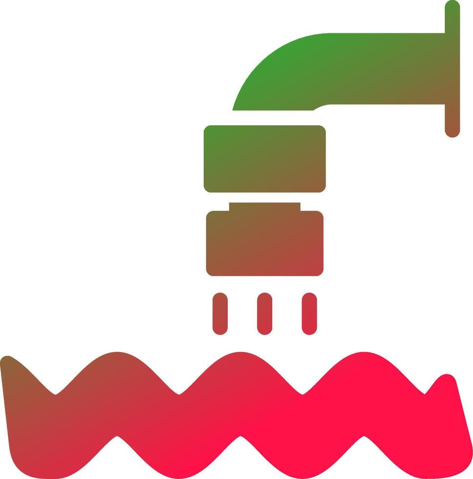 Waste Water Creative Icon Design vector