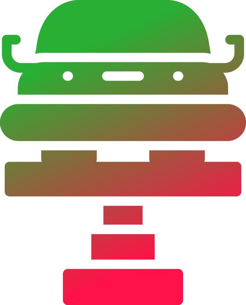 Car Lifter Creative Icon Design vector