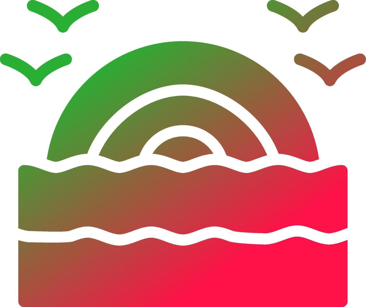 Rainbow Creative Icon Design vector
