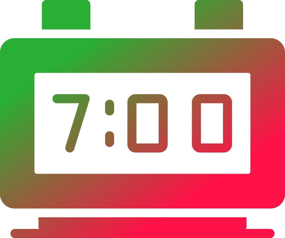 Digital Clock Creative Icon Design vector