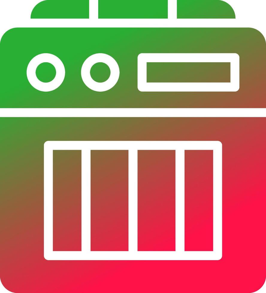 Amplifier Box Creative Icon Design vector
